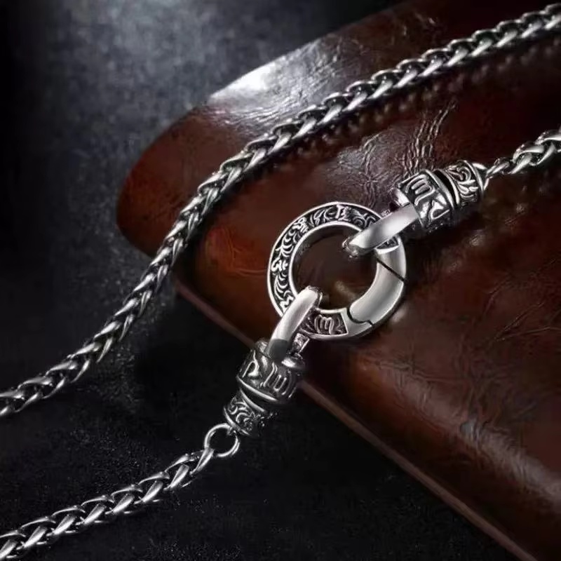 925 Sterling Silver Chain Necklace Men - Nowy naszyjnik ze srebra próby 925,