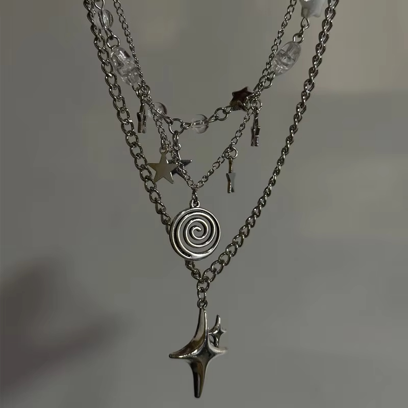 Wielowarstwowy naszyjnik z zaw – Layered Pendant Necklace Aesthetic recenzja i cena