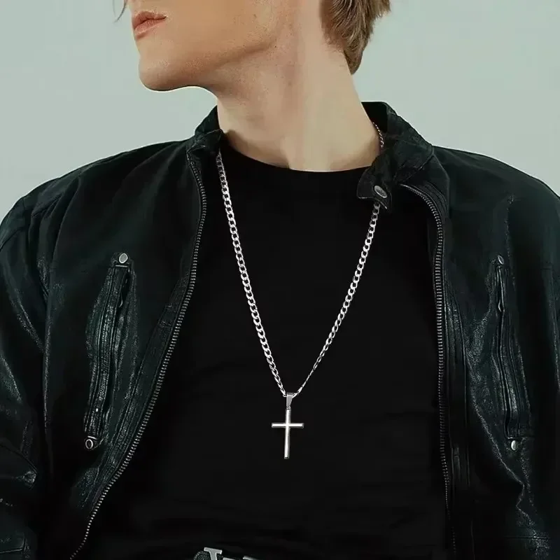 925 srebro naszyjnik z krzyżem – 925 Sterling Silver Chain Necklace Men recenzja i cena