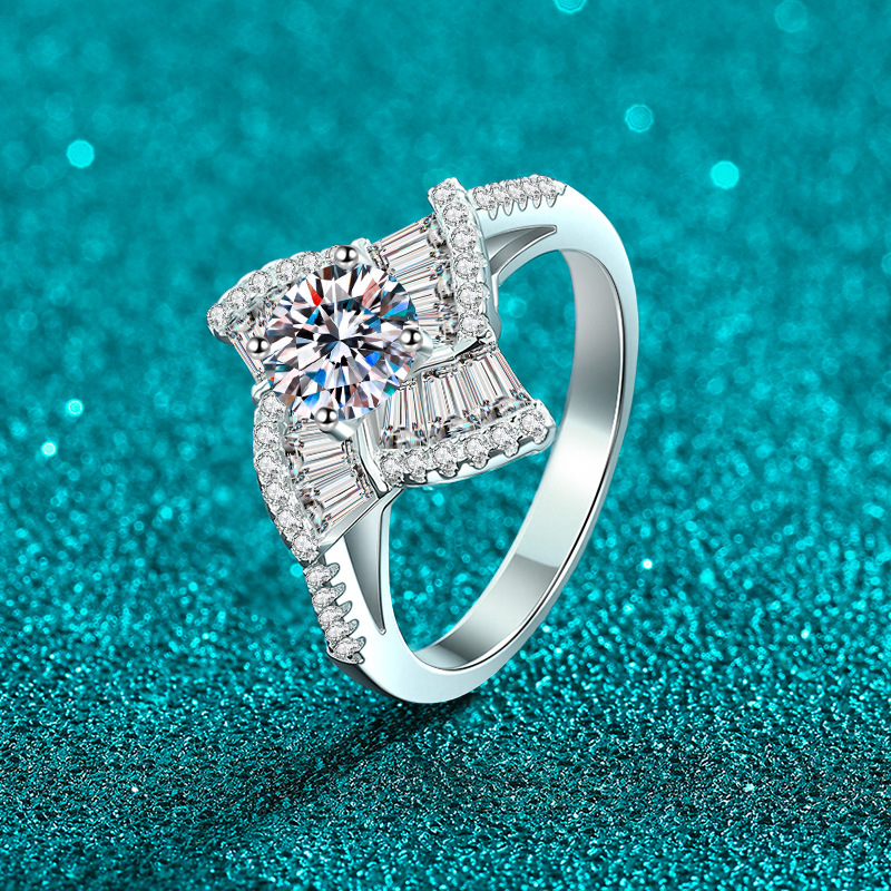 Pierścionki Apaison z moissani – Moissanite Engagement Ring 1 Carat recenzja i cena