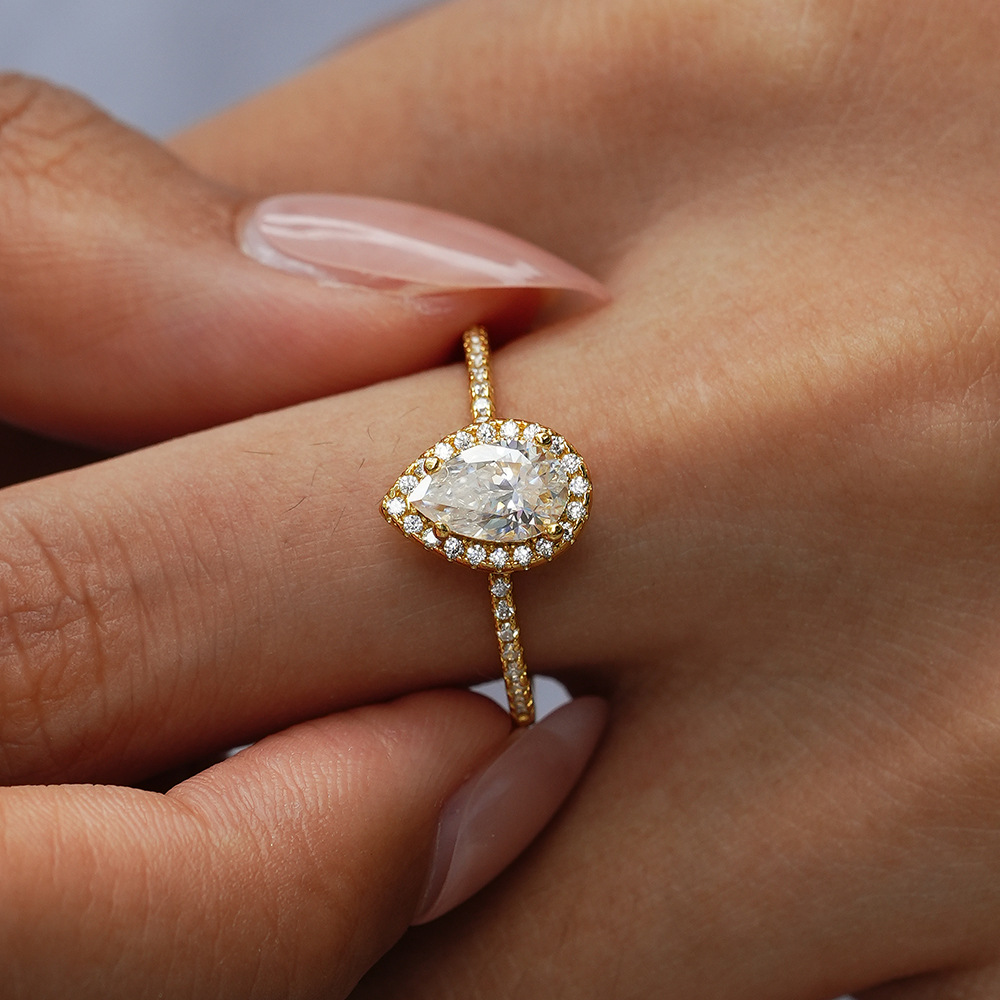 Pierścionek KyanGem z prawdziw – Moissanite Engagement Ring 1 Carat recenzja i cena