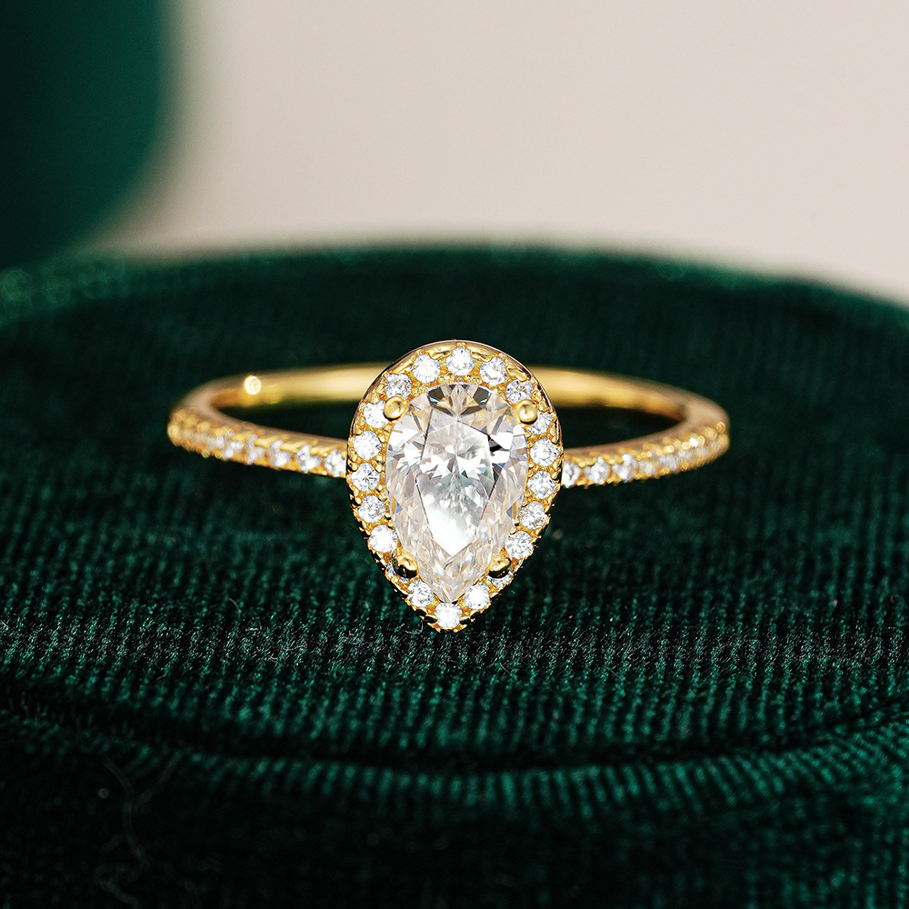 Pierścionek KyanGem z prawdziw – Moissanite Engagement Ring 1 Carat recenzja i cena