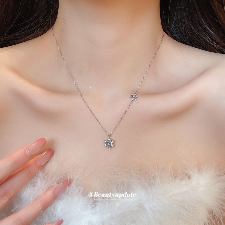 Błyszczący naszyjnik z zawiesz – Layered Pendant Necklace Aesthetic recenzja i cena