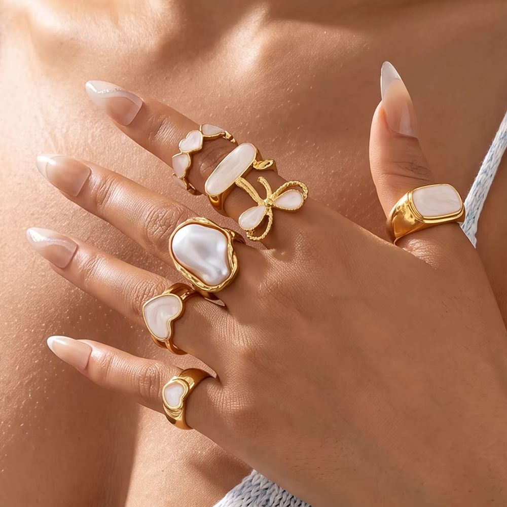 7 szt./zestaw pierścieni w sty – Vintage Punk Knuckle Rings Set recenzja i cena