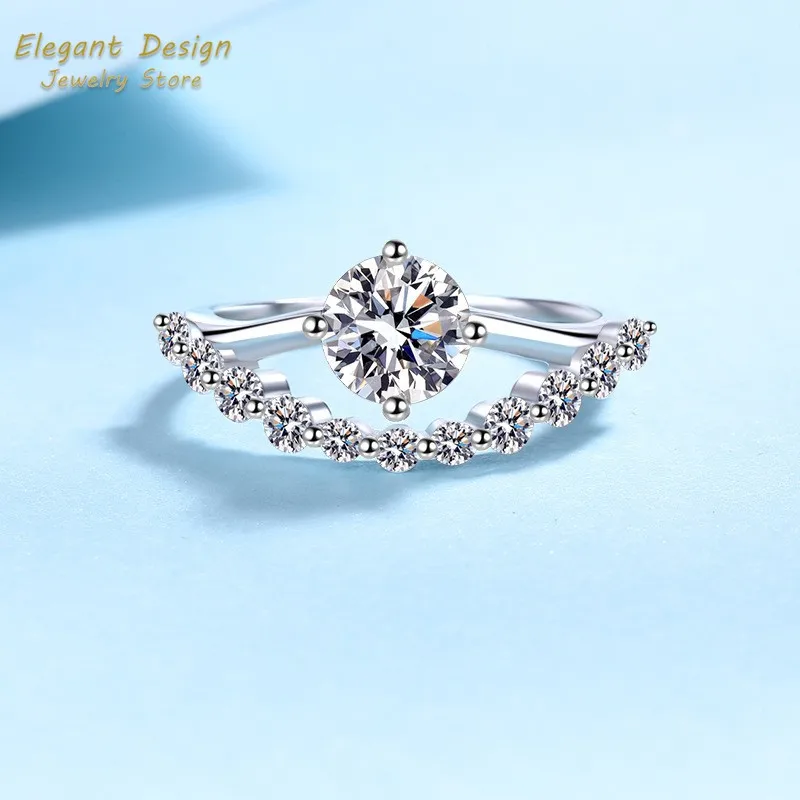 Pierścionek Ślubny z Diamentem – Moissanite Engagement Ring 1 Carat recenzja i cena