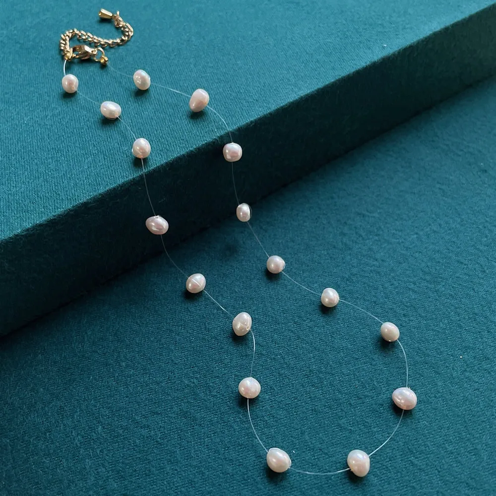 Naszyjnik z naturalnych pereł  – Pearl Choker Necklace Vintage recenzja i cena