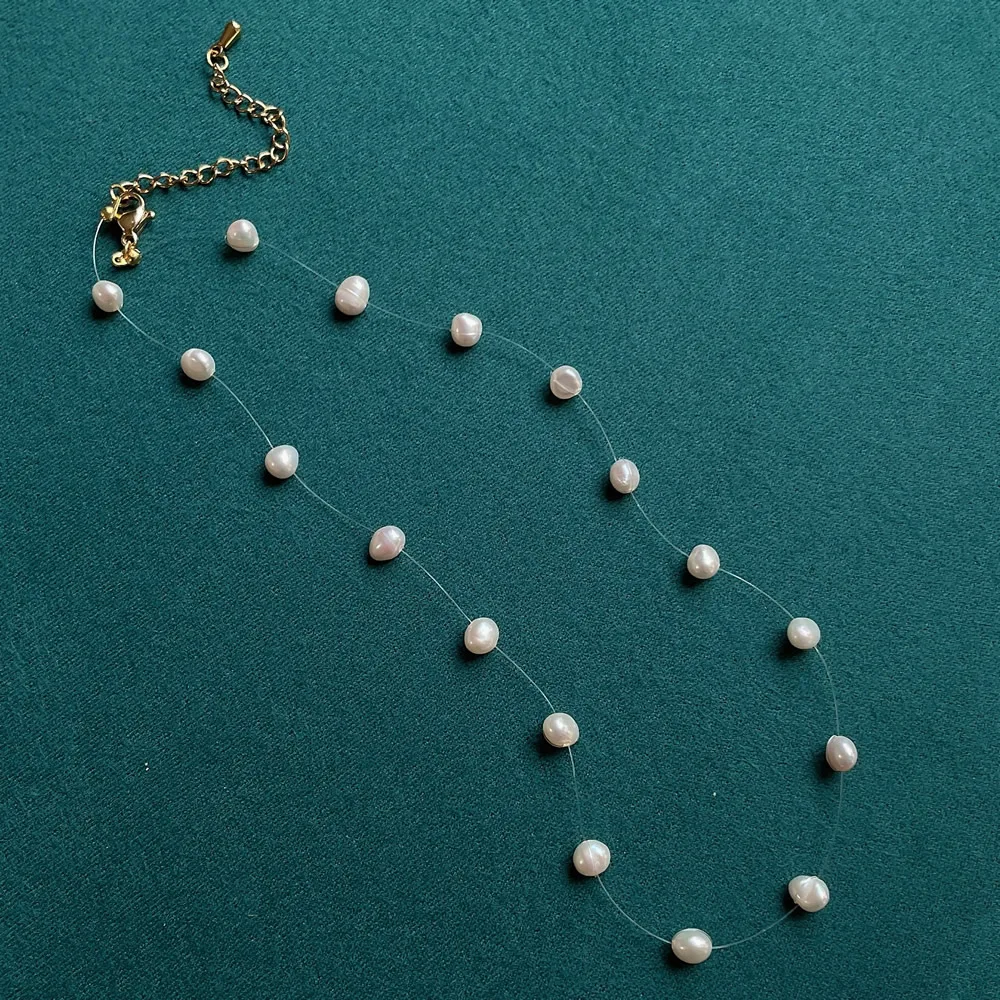 Naszyjnik z naturalnych pereł  – Pearl Choker Necklace Vintage recenzja i cena