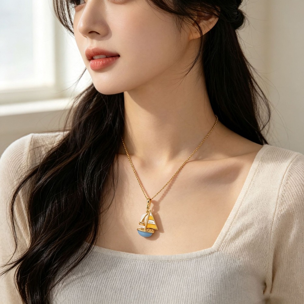 Elegancki naszyjnik z zawieszk – Initial Letter Necklace 18K Gold recenzja i cena