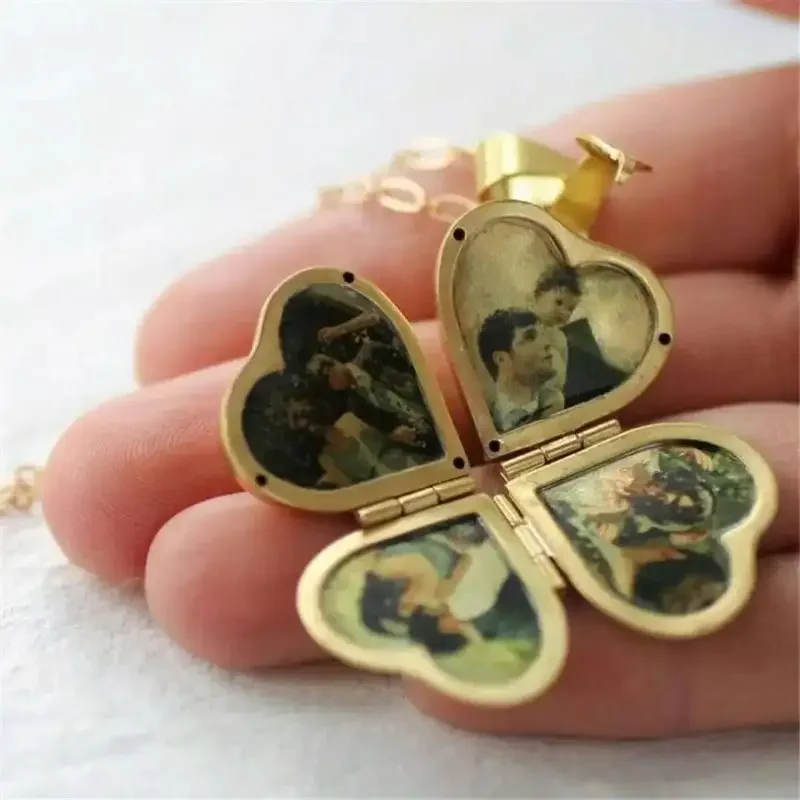 Naszyjnik Vintage Składany Wie – Heart Locket Necklace Photo recenzja i cena