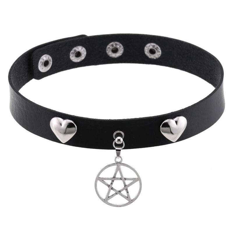 Punk Halloween Emo Cosplay Bla – Goth Punk Spike Choker recenzja i cena