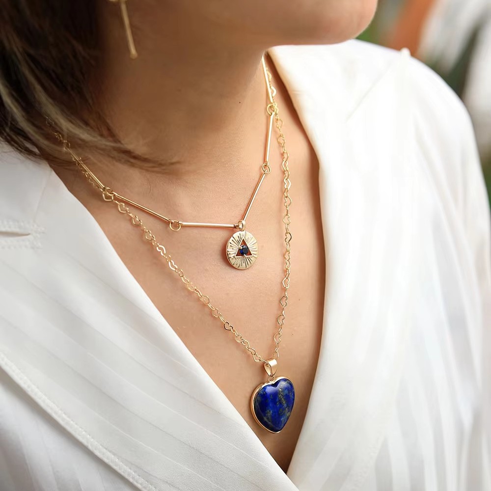 Wielowarstwowe naszyjniki z na – Layered Pendant Necklace Aesthetic recenzja i cena