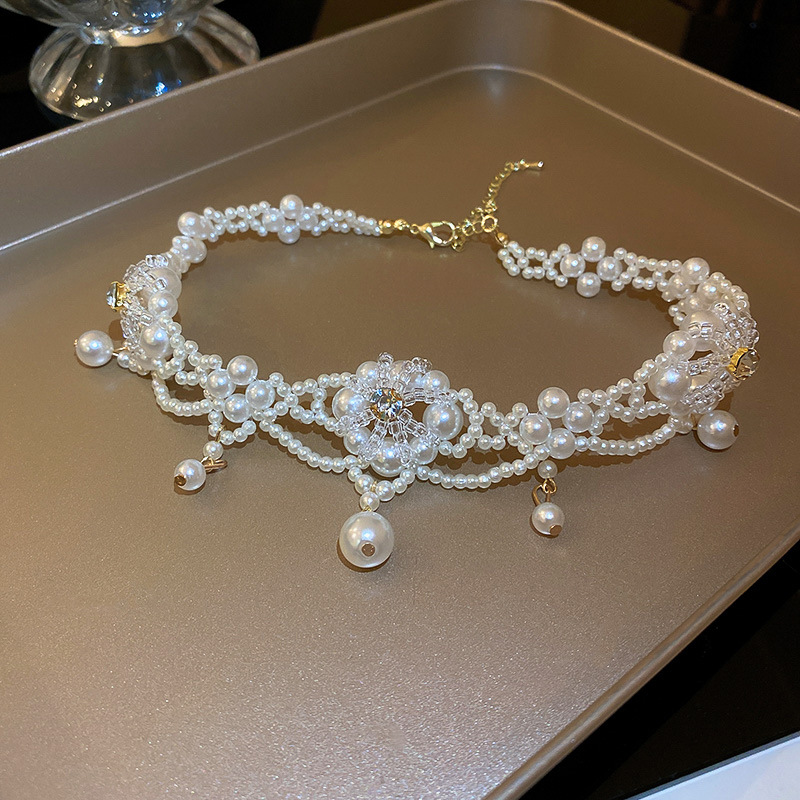 Luksusowy naszyjnik z perłami  – Pearl Choker Necklace Vintage recenzja i cena