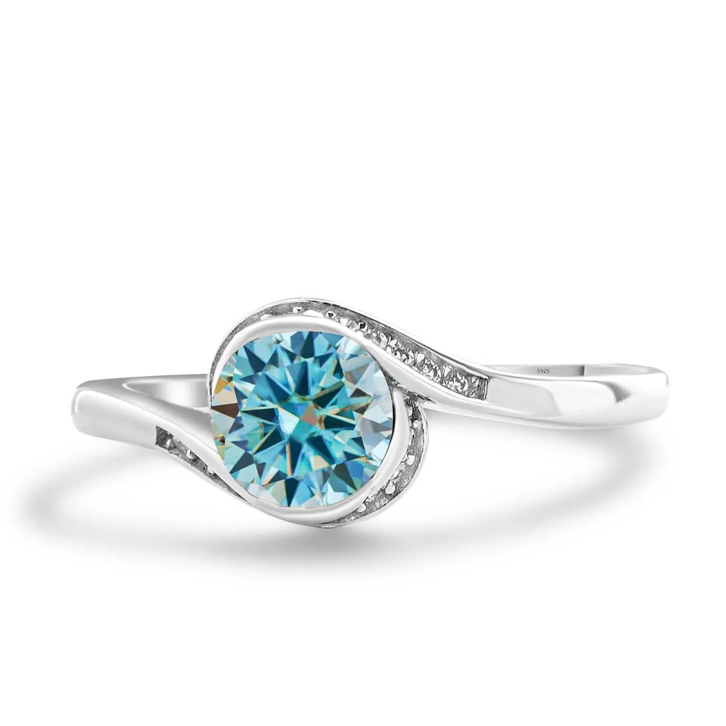 Pierścionek zaręczynowy damski – Moissanite Engagement Ring 1 Carat recenzja i cena