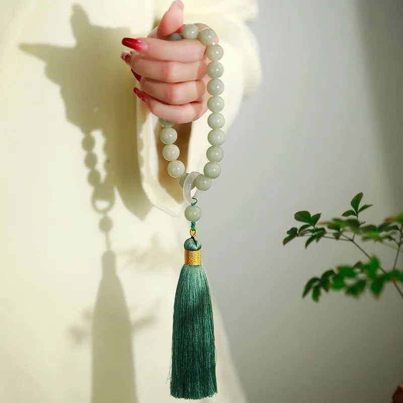 Zielonego jadeitu kamień 12mm  – Necklaces recenzja i cena